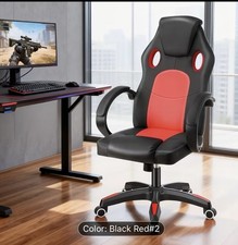 UKmart365 PU Leather Executive Office Chair - Black (SUOWWQ0001)