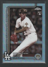 2025 Topps Chrome SEPIA Refractor Rookie Roki Sasaki Dodgers RC #USC73 MLB Debut