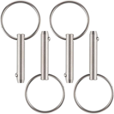 Vturboway 4 Pcs Quick Release Pin 1/4'' Diameter, Usable Length 1'', Full 316 Stai