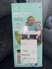 Bright Starts Disney Baby Minnie Mouse Pop 'N Sit Toddler Booster Chair Pink