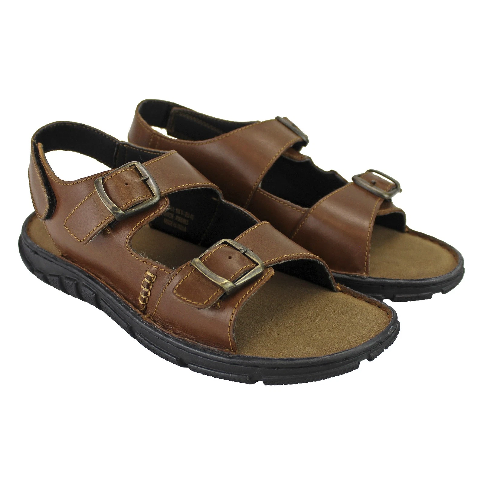 Mens Summer Beach Walking Leather Sandals by Dunlop Size 9 Colour Tan
Opens in a new window or tab