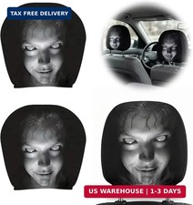 Creative Car Headrest Covers,Ghost Face Headrest Covers,Scary Covers for Cars,St