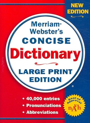 Merriam-Webster's Concise Dictionary by Merriam-Webster Inc. (English) Paperback