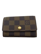 LOUIS VUITTON Multicles 6 Damier Ebene Leather Brown Men's