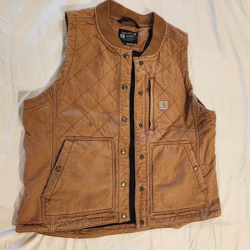 Chaleco Carhartt acolchado resistente flexible para mujer XL (16-18) BRN OV4423-W USADO EN EXCELENTE ESTADO - Imagen 2 de 9