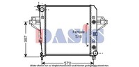 AKS Dasis KüHler, MotorküHlung 520104N FüR Jeep