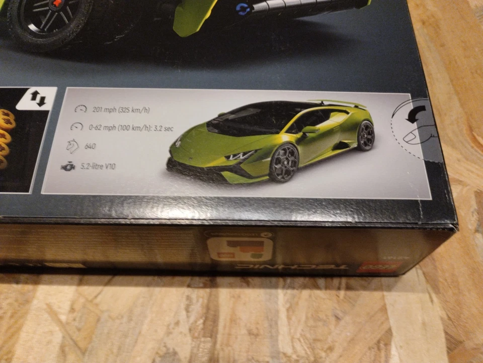 LEGO Technic 42161 - Lamborghini Huracán Tecnica. Boîte Scellée. Lot B - Photo 4/4