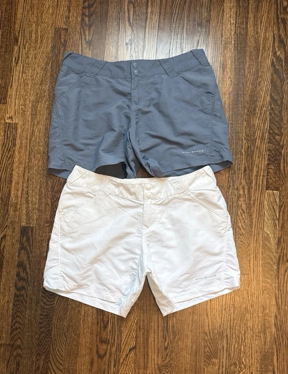 Columbia Omni Shade Lot of 2 Shorts PFG Outdoor Nylon 5" Size m White & Blue
Opens in a new window o