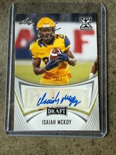 2021 Leaf Draft - Autographs Isaiah McKoy #BA-IM2 (AU, RC)