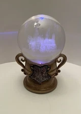 Harry Potter Hogwarts Laser-Etched Glass Globe Color Changing Bradford Exchange