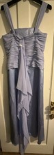Prom/Bridesmaid/Evening Gown, Sz 12, Chiffon, Lavender, Detachable Straps