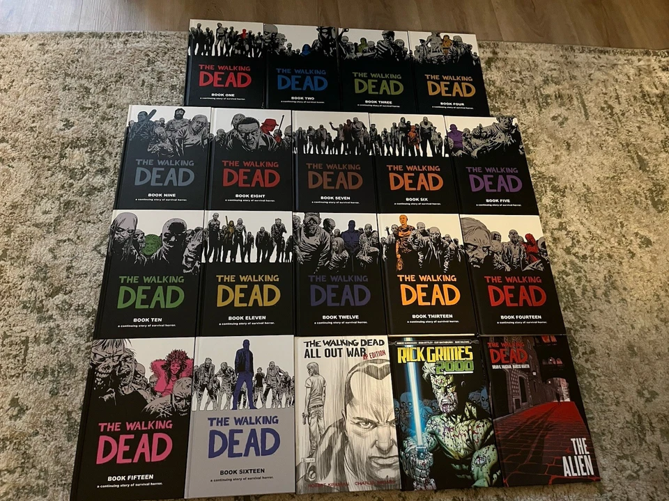 The Walking Dead Colección Completa Tapa Dura Lote 1-16 +Alien+ Rick Grimes 2000 Foto 2 de 2
