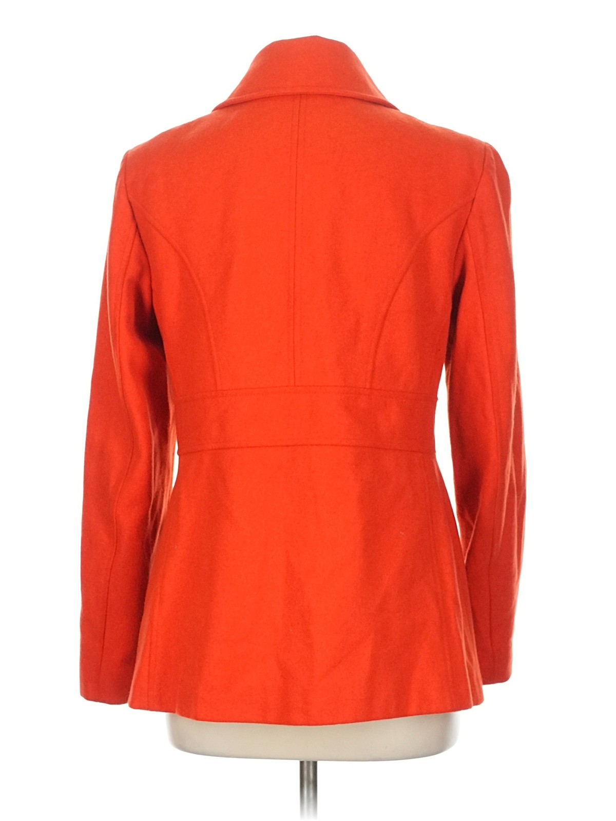 MICHAEL Michael Kors Women Orange Wool Coat 10 thumbnail 2