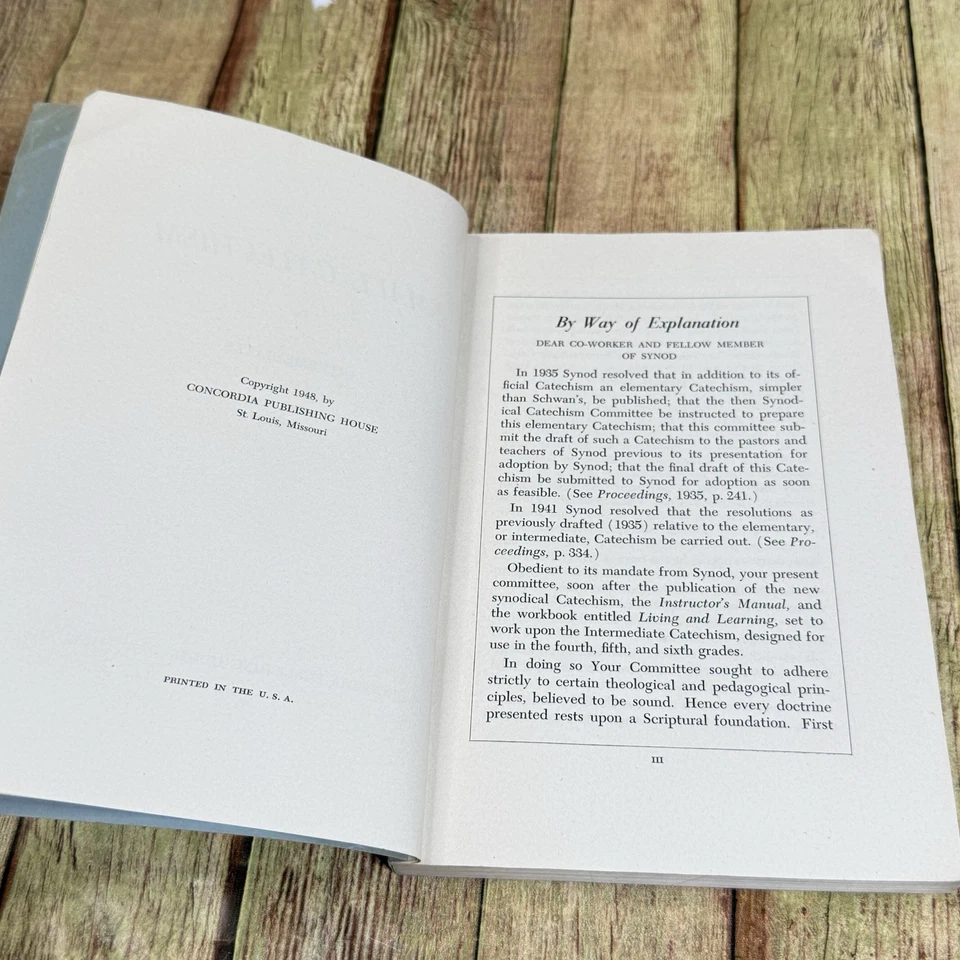 Intermediate Catechism and Workbook Concordia Publishing 1948 - Image 4 of 4