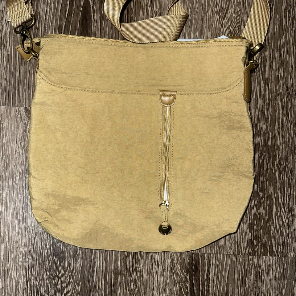 Bolso Bandolera Travelon Marrón Tostado Antirrobo Bolso de Hombro Cartera de Viaje Foto 2 de 4