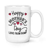 Happy Muttertag Liebe Von Bump Baby Schwanger 426Ml GroßE Tasse Neu Junge Mutter