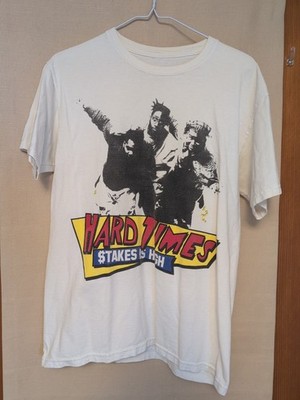 Jeepney Streetwear Hard Times $Takes Is High Rare Graphic White T-Shirt Size M