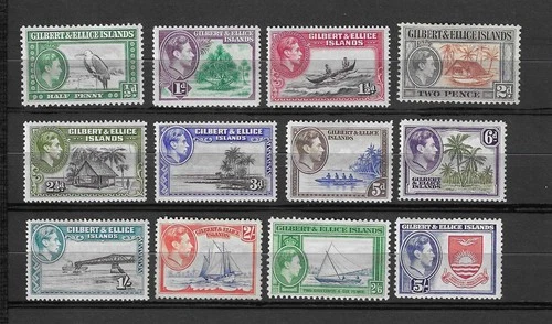 Gilbert & Ellice Is - 1939/55 MH set
