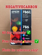 4-PACK EPSON GENUINE 786XL BLACK  786 COLOR INK NO RETAIL BOX WF-5620