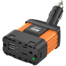 Portable Car Power Inverter with 2 USB Ports