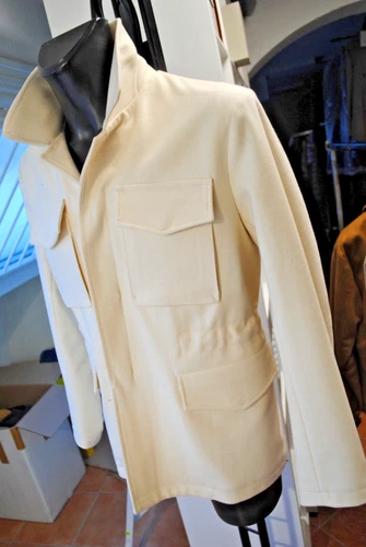 KIRED BY KITON NAPLES JACKET 1450.00 POSTER. SIZE 50 WARM WOOL CLOTH DRAWSTRING Q image 3