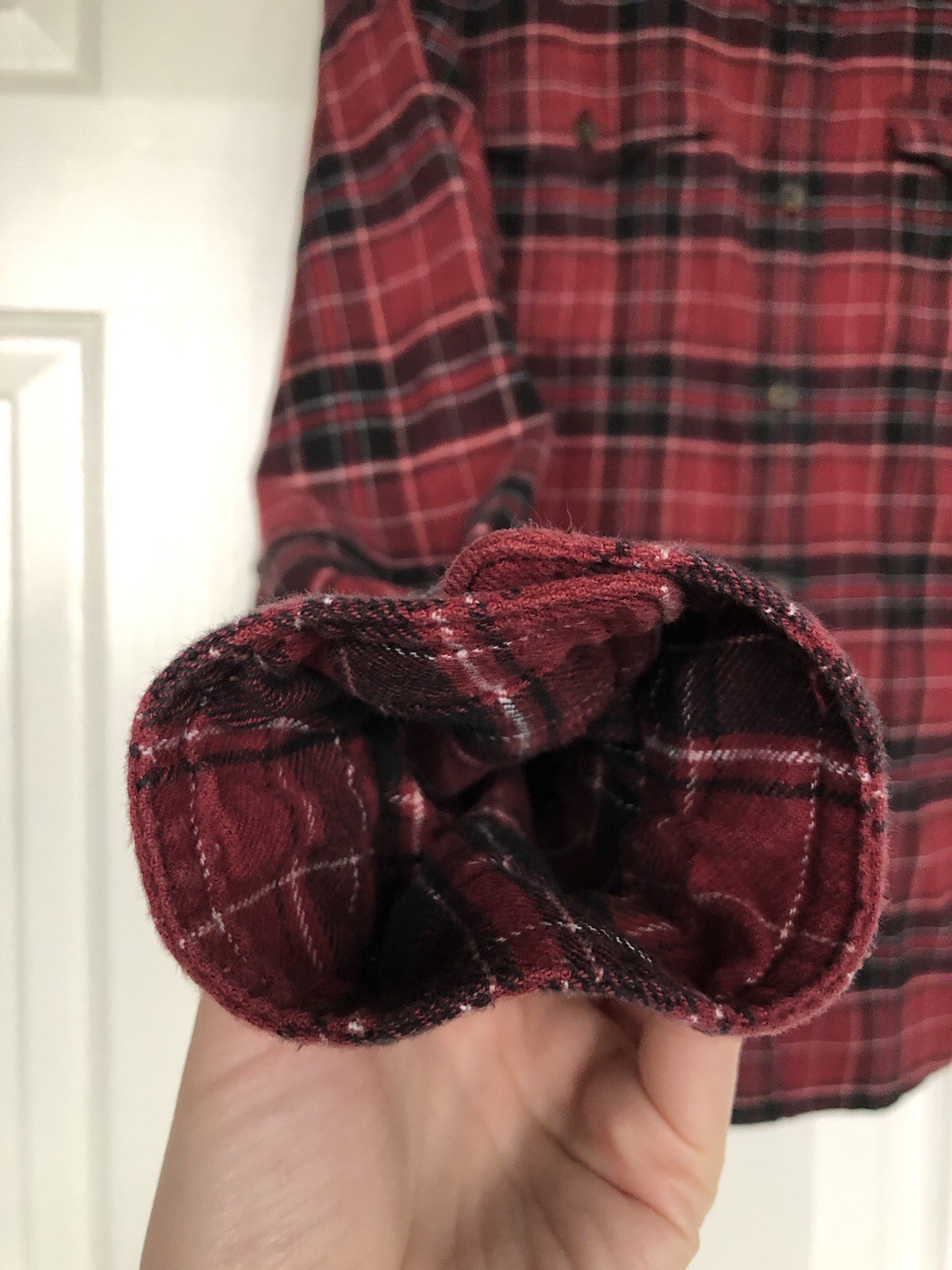 Faded Plaid Flannel Carhartt Vintage Style Women’s Size Large 12/14 thumbnail 6