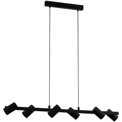 EGLO 204892A Gatuela Pendant 6-Light LED 30 Total Watts, Black
