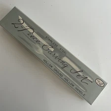 Vtg Stainless Steel 2 Piece Carving Set Hollow Ground Hollow Handle Japan MCM