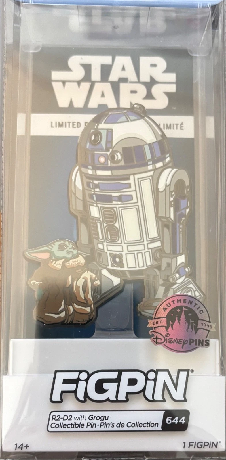 Disney Star Wars Limited ReleaseEdition FiGPiN R2D2 w/Grogu Collectible Pin #644