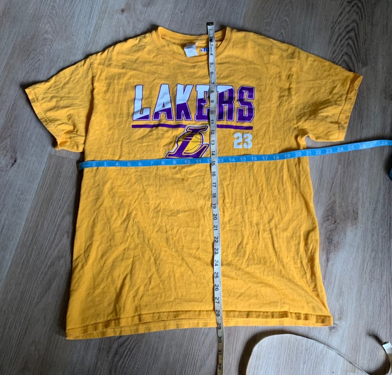 Mens T Shirt NBA Los Angeles Lakers Lebron James Graphic T Shirt Size L Offical 