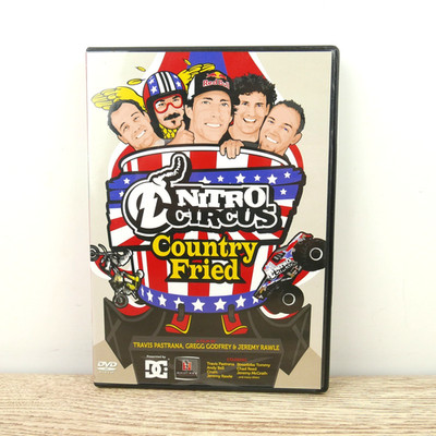 Travis Pastrana Nitro Circus Country Fried - DVD - Dirt Bikes Stunts Preowned