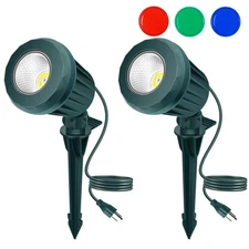 Christmas Spotlight Outdoor, 2700K Warm White LED Landscape Spot Lights with ...