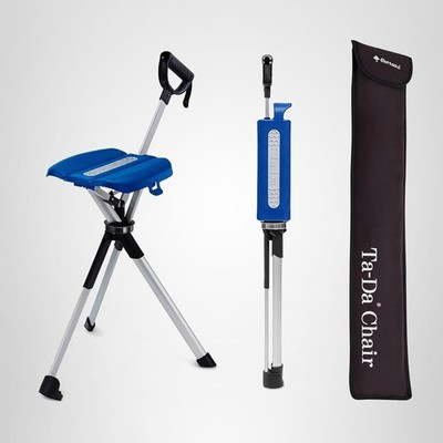 Step2Gold Ta-Da Chair Series 2 Medium 34.2'' Hiking Walking Foldable Chair Blue