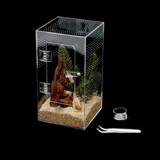 Acrylic Tarantula Enclosure Jumping Spider Enclosure with Front Opening Door ...