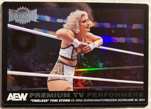 2025 SkyBox Metal Universe AEW Premium TV Performers "Timeless" Toni Storm