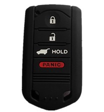 Smart Key Fob Cover Case Protector Keyless Remote Holder for Acura MDX black