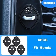 4pcs Fit For Honda Door Lock Latches Cover Door Guard Lock Car Accessories Black 4pcs Fit For Honda Door Lock Latches Cover Door Guard Lock Car Accessories Black
