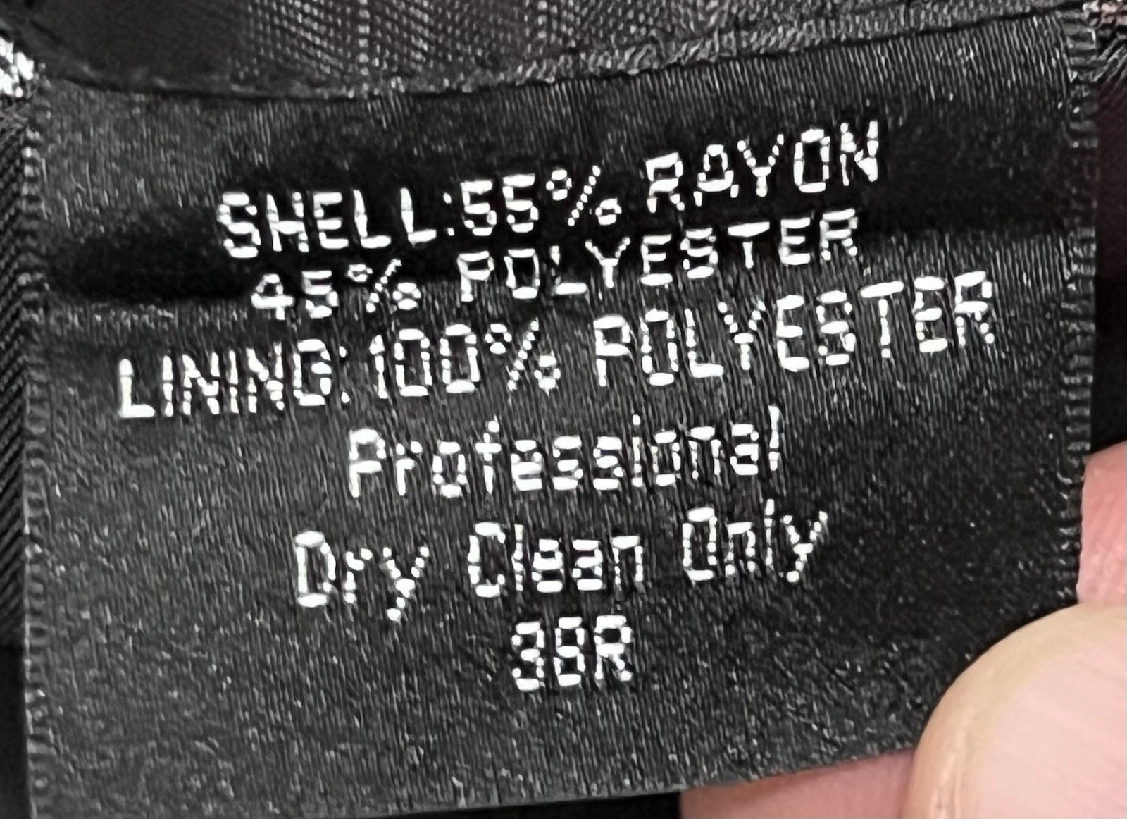 Marc Ecko Jacket Black Gray Polyester Rayon Blend… - image 8