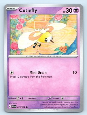 Cutiefly 075/162 Common Temporal Forces Pokemon Near Mint