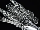 ❤️ IRIAN WALLACE STERLING FIVE O’CLOCK SET/4pC CUPID ART NOUVEAU c.1902