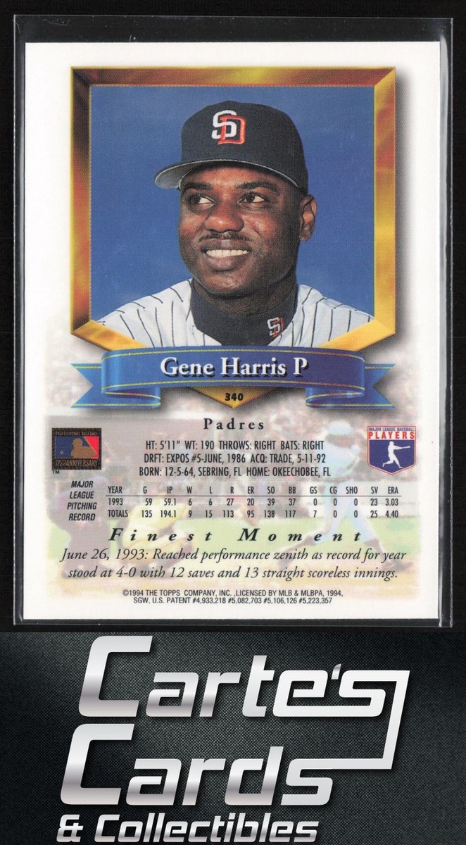 Gene Harris 1994 Topps Finest #340 San Diego Padres | eBay Gene Harris 1994 Topps Finest #340 San Diego Padres | eBay