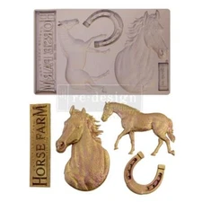 Majestic Beauty Horse | 5" x 8" Silicone Decor Mould | Redesign with Prima