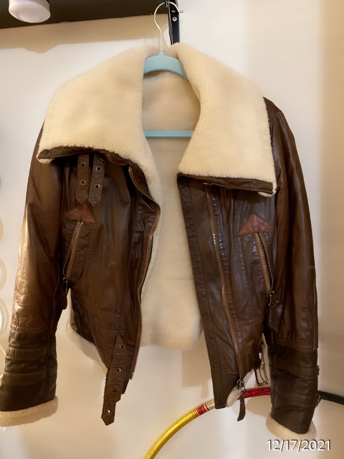 Genuine shearling zip jacket, lightweight sheepsk… - image 2