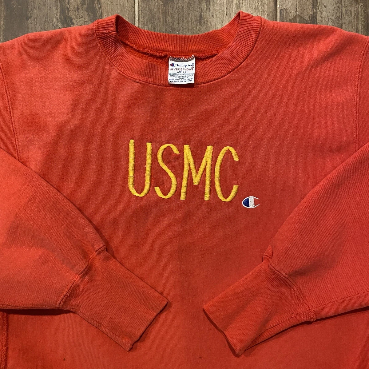Vintage Made In USA 90s USMC United States Marine Corps Champion Reverse Weave