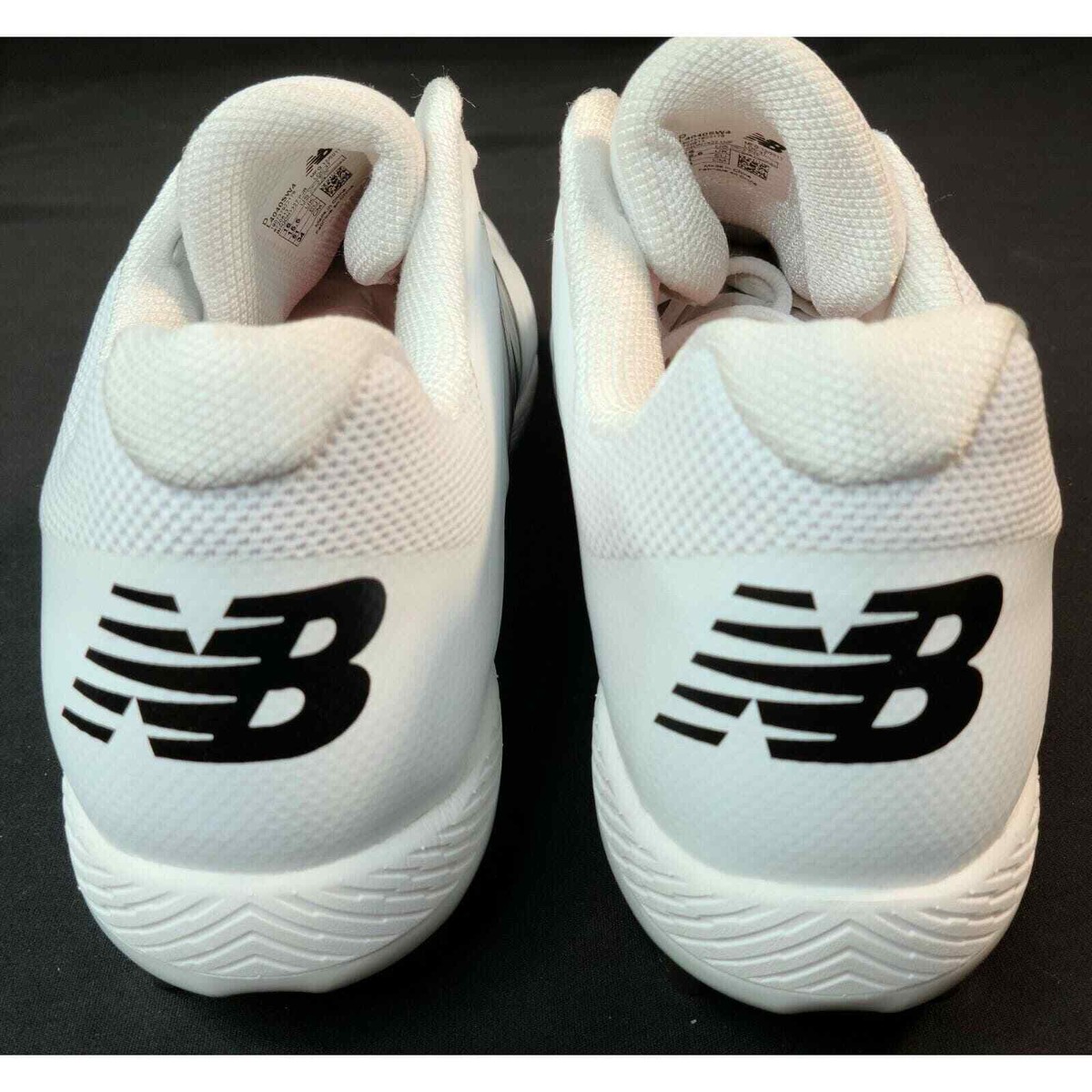 New Balance Men\'s L4040sw4 Black & White Baseball Cleats Size 16 D, New No Box Metal Baseball New Balance Mid Cut 4040v4 New Balance Size  main image 2