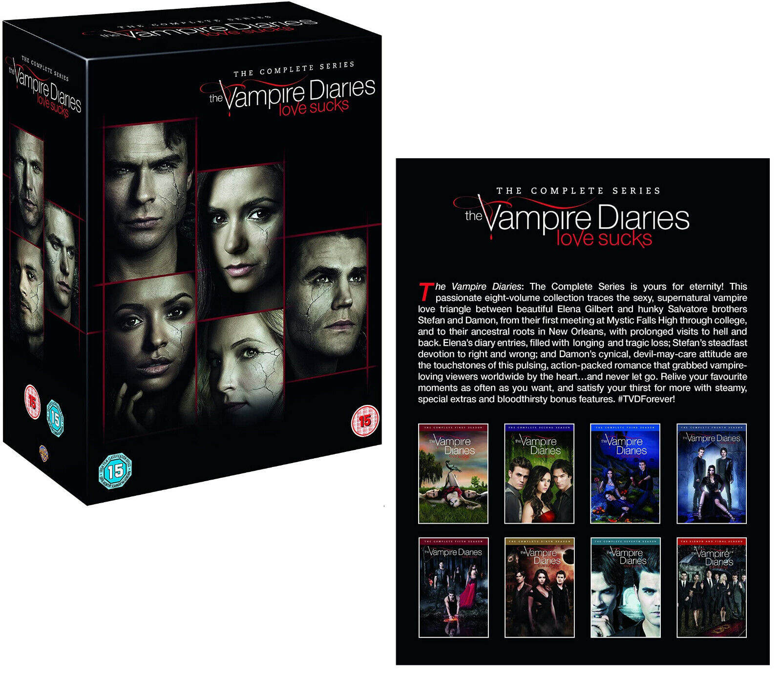 DVD BOX - THE VAMPIRE DIARIES - 1° TEMPORADA COMPLETA - 5 DISCOS