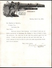 1905 Boston Ma - Equitable Accident Co Insurance - Albert C Smith - Letter Head