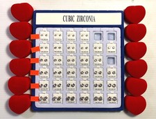 925 Sterling Silver Round Cut Clear Cubic Zirconia Stud Earrings Assorted Sizes