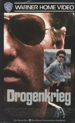 VHS ''DROGENKRIEG'' Steven Bauer, Elizabeth Pena, Benicio Del Toro WARNER