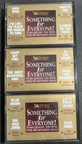 Readers Digest Something for Everyone | 3 Casette Set 61 Tracks 50s/60s VGC